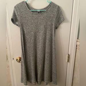 Grey knitted t-shirt dress size XS